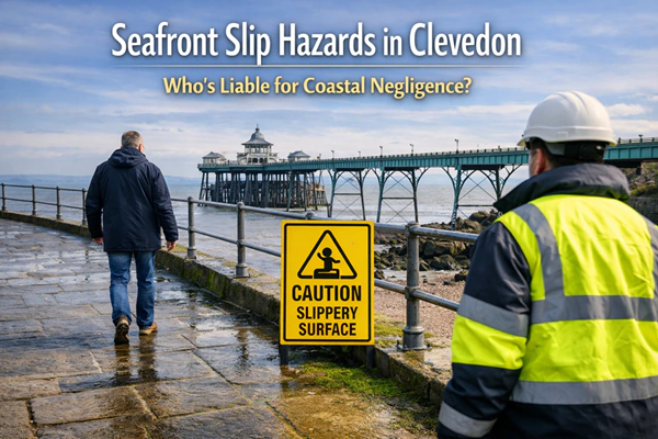 seafront slip hazards in clevedon
